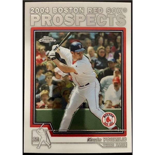 2004 TOPPS CHROME KEVIN YOUKILIS ROOKIE CARD