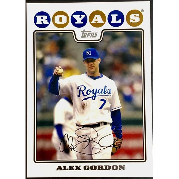 2008 TOPPS ALEX GORDON ROOKIE CARD