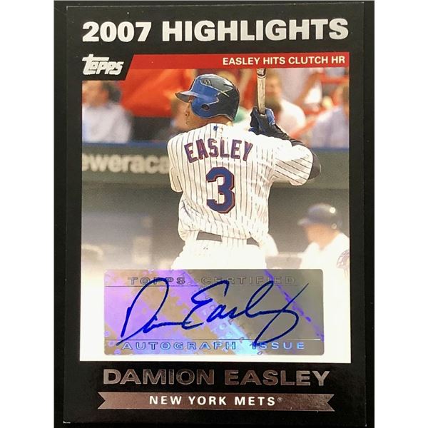 2008 TOPPS CERTIFIED DAMION EASLEY AUTOGRAPH ISSUE
