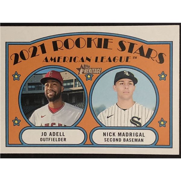 2021 TOPPS HERITAGE JO ADELL ROOKIE CARD