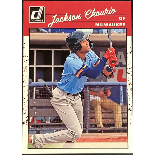 2023 DONRUSS RETRO JACKSON CHOURIO ROOKIE CARD