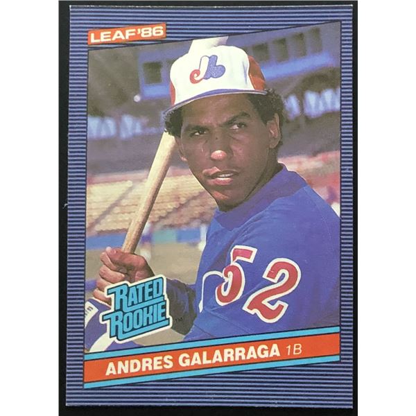1986 LEAF ANDRES GALARRAGA ROOKIE CARD