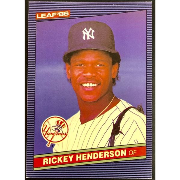 1986 LEAF RICKEY HENDERSON (HOF)