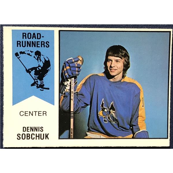 1974-75 O-PEE-CHEE WHA DENNIS SOBCHUK ROOKIE CARD