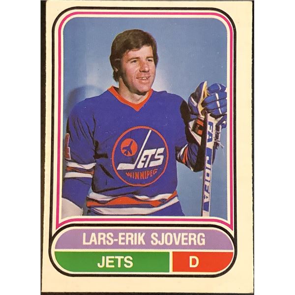 1975-76 WHA O-PEE-CHEE LARS-ERIK SJOBERG ROOKIE CARD