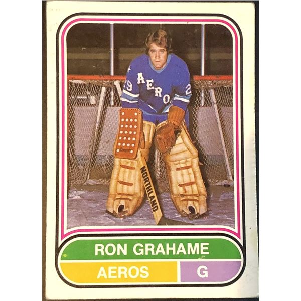 1975-76 WHA O-PEE-CHEE RON GRAHAME ROOKIE CARD