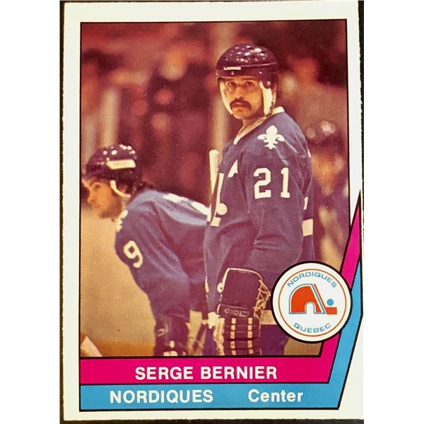 1977-78 WHA O-PEE-CHEE SERGE BERNIER