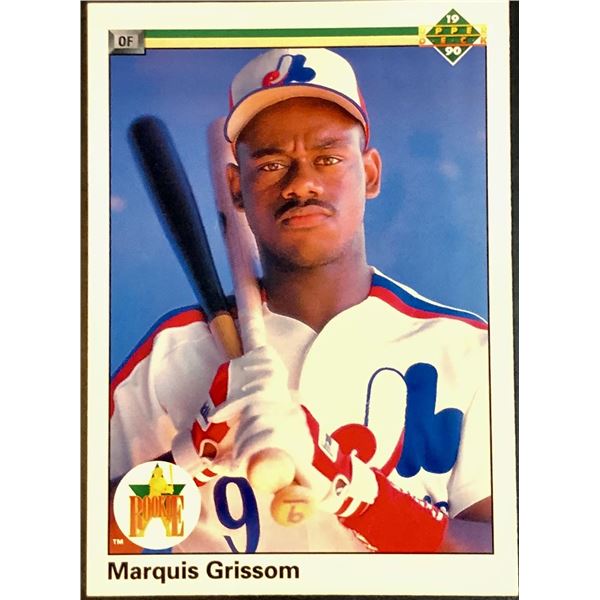 1990 UPPER DECK MARQUIS GRISSOM ROOKIE CARD