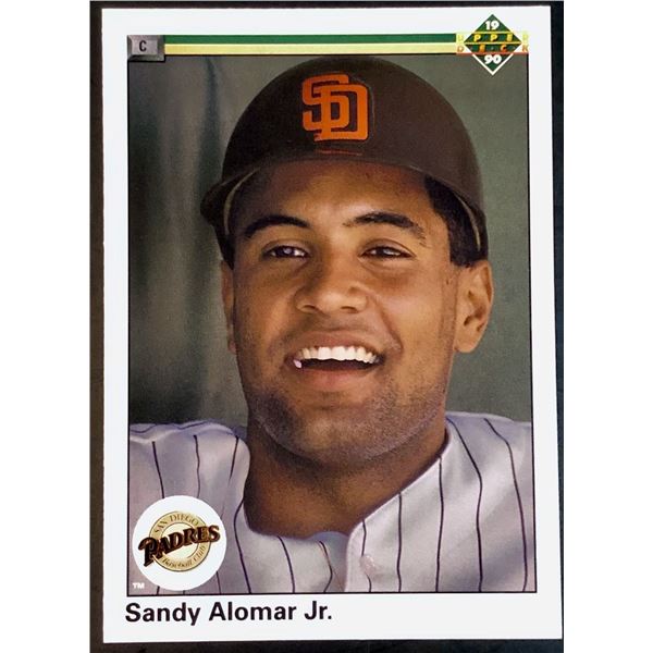 1990 UPPER DECK SANDY ALOMAR JR. ROOKIE CARD