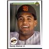 Image 1 : 1990 UPPER DECK SANDY ALOMAR JR. ROOKIE CARD