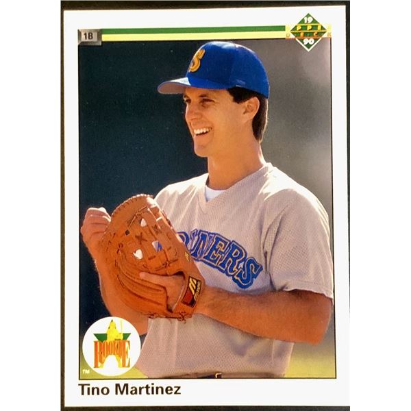 1990 UPPER DECK TINO MARTINEZ ROOKIE CARD