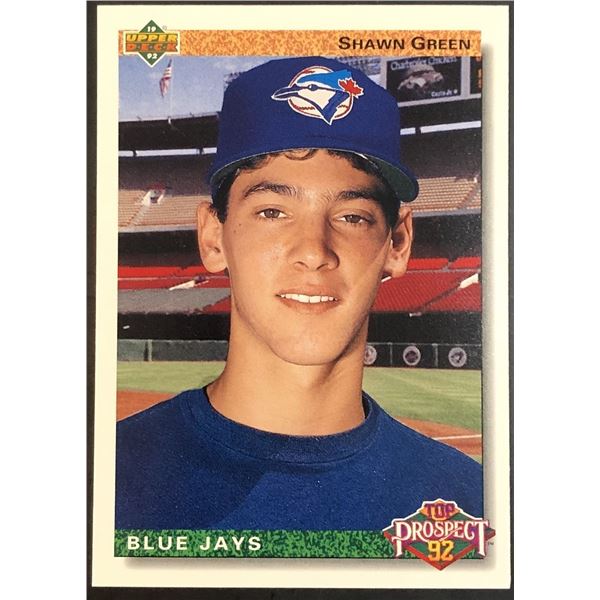1992 UPPER DECK SHAWN GREEN ROOKIE CARD