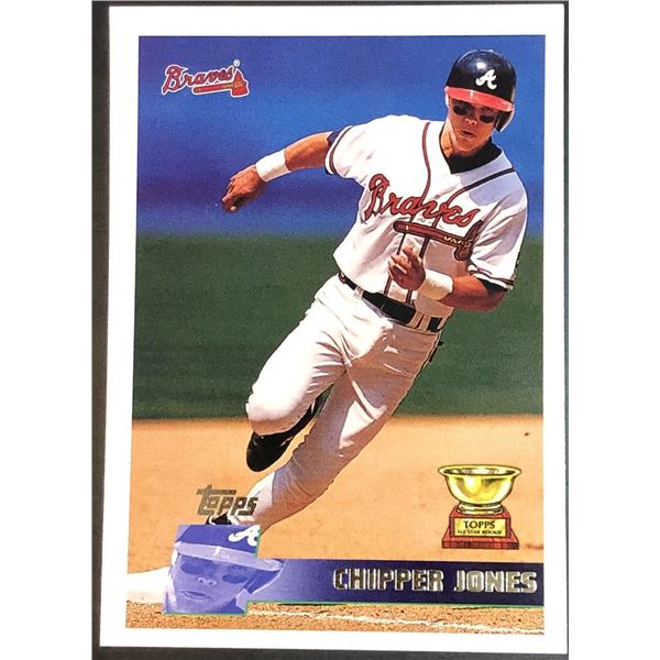 1996 TOPPS CHIPPER JONES (HOF) ROOKIE CARD