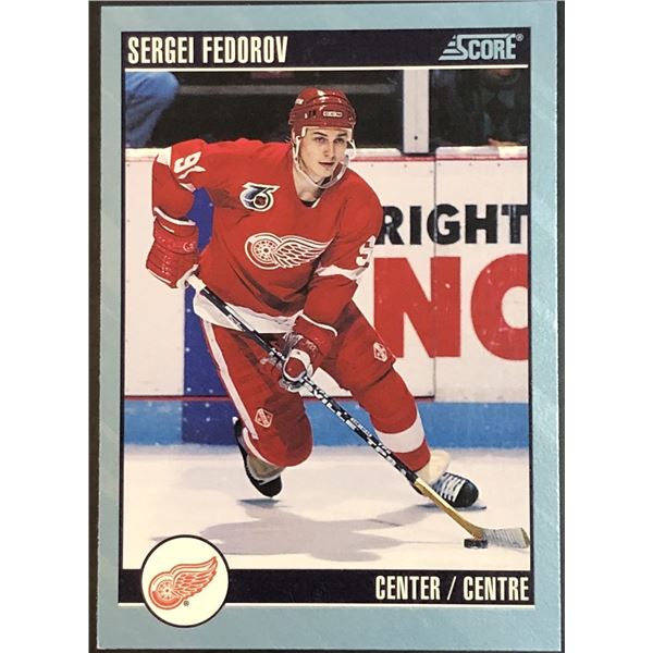1992-93 SCORE SERGEI FEDEROV (HOF)