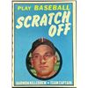 Image 1 : 1970 TOPPS INSERT SCRATCH OFF GAME - HARMON KILLEBREW (HOF)
