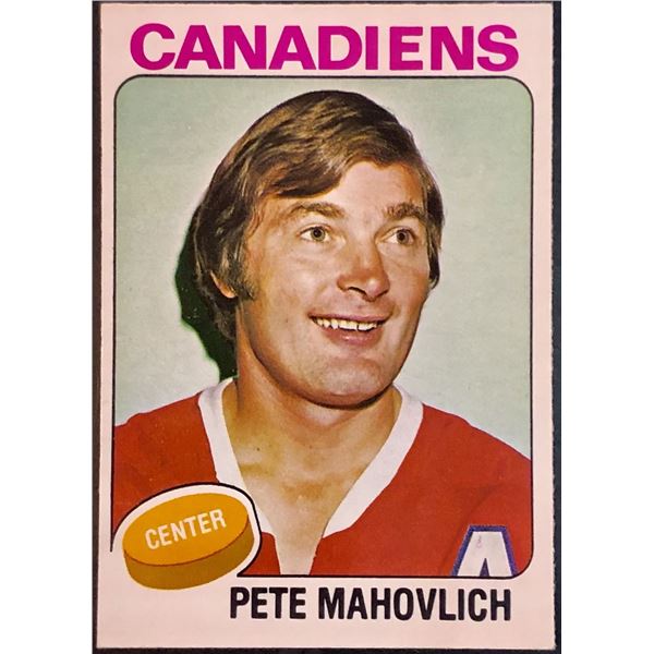 1975-76 NHL O-PEE-CHEE PETER MAHOVLICH (HOF)