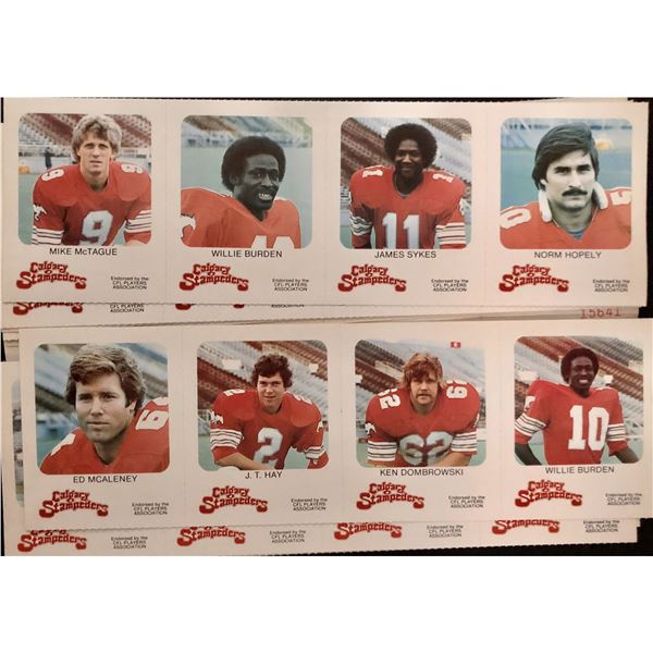 1981 RED ROOSTER CALGARY STAMPEDERS SET