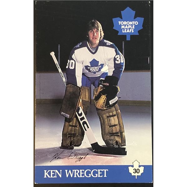 1984 TORONTO MAPLE LEAFS POSTCARD - KEN WREGGET