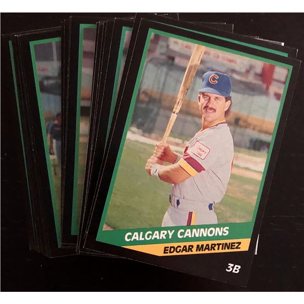 1988 CALGARY CANNONS TEAM SET - EDGAR MARTINEZ