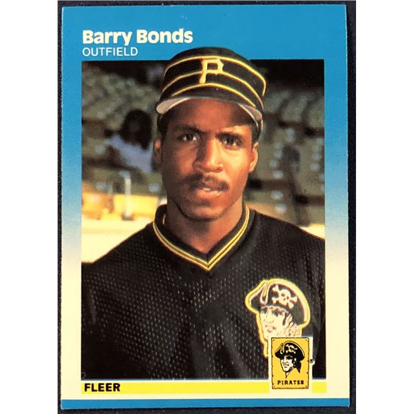 1987 FLEER BARRY BONDS ROOKIE CARD