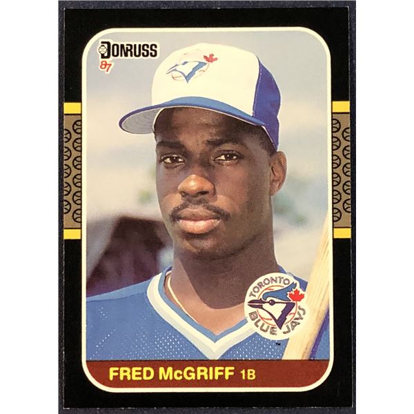 1987 DONRUSS FRED McGRIFF (HOF) ROOKIE CARD
