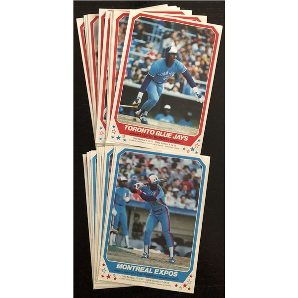 1982 O-PEE-CHEE BASEBALL INSERT POSTER COMPLETE SET