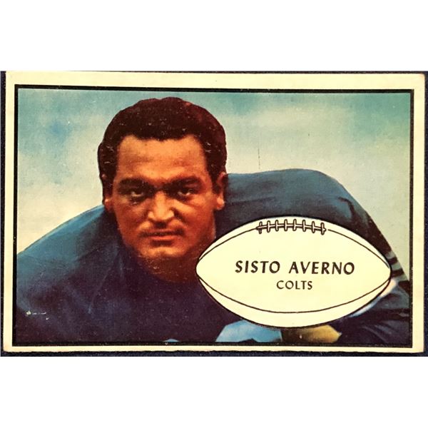 1953 BOWMAN NFL SISTO AVERNO