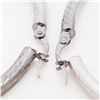 Image 4 : 14K White Gold 2.25" Italian Hoops