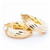 Image 1 : 14K Yellow Gold Italian Huggies