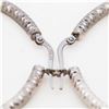 Image 3 : 14K White Gold Italian Textured Hoops 1.5"