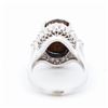 Image 4 : Platinum 6.92ct Boulder Opal & 0.62ctw Natural Diamond Ring sz 8