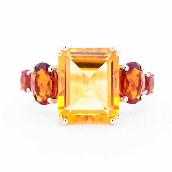 14KYG Effy 8.50ct Citrine & Madeira Citrine Cocktail Ring, 7, w/ $2,749.00 Retail Tag