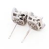 Image 4 : 10KWG Art Deco Style 1.00ctw/.40ctr Lab Grown Diamond Studs