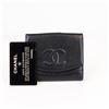 Image 2 : Chanel Caviar Leather Compact Wallet â€“ Black (6-Series) with Box & Card