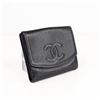 Image 3 : Chanel Caviar Leather Compact Wallet â€“ Black (6-Series) with Box & Card
