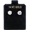 Image 1 : 14KWG 2.00ctw Round Brilliant Diamond Stud Earrings Lab