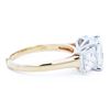 Image 3 : 14KWG/YG 4.00ctw Princess Cut Lab Grown Diamond Band, 7