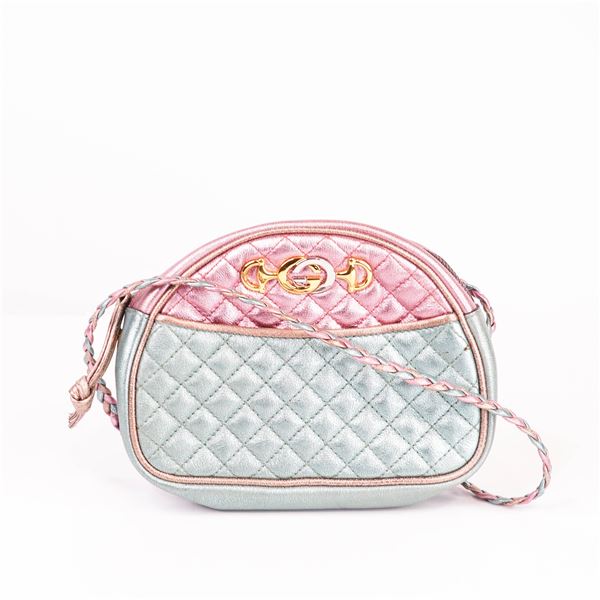 Gucci Marmont Pastel Metallic Quilted Mini Shoulder Bag