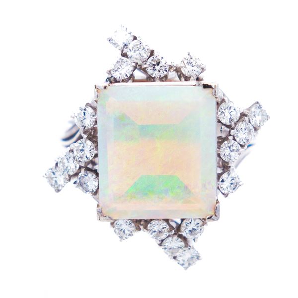 PT900 0.60 CTW DIA 3.14 CT OPAL SZ 5.75