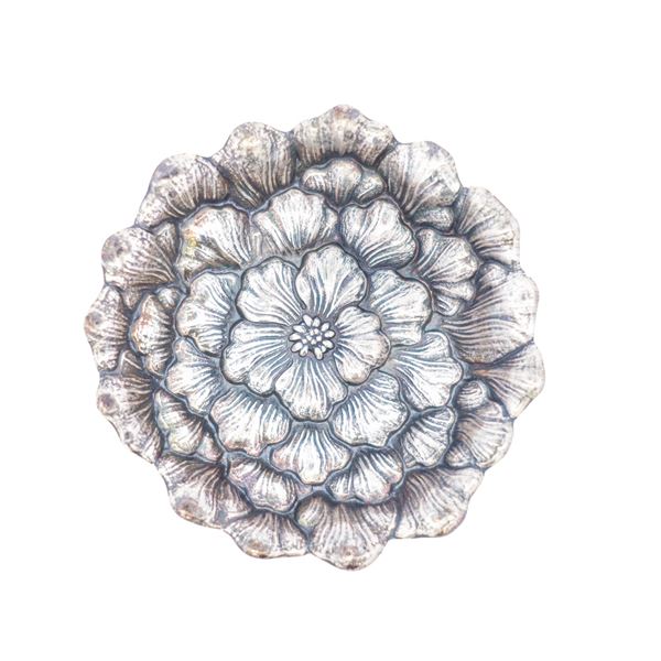 Buccellati Sterling Silver Gardenia Jewelry Dish with Box