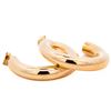 Image 1 : 14K Yellow Gold C Hoops 1.25"