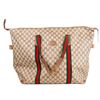 Image 1 : Gucci Sherry-Line Large Tote â€“ vintage GG canvas, Web stripe detail