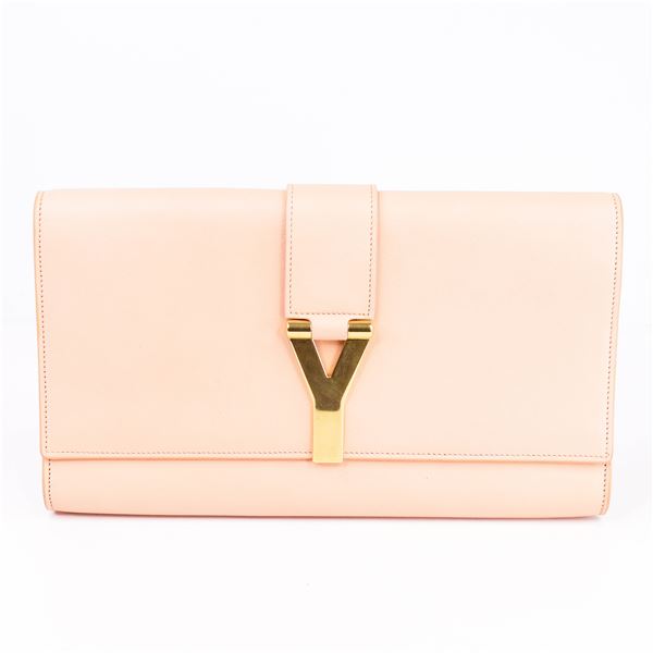 Saint Laurent â€˜Yâ€™ Ligne Leather Clutch â€“ 