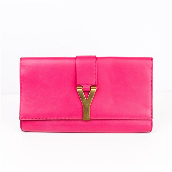 Saint Laurent â€˜Yâ€™ Ligne Leather Clutch â€“ 