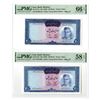 Image 1 : Iran. Bank Markazi Iran, ND (1969), Issued Banknote Pair.