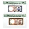 Image 1 : Iran. Bank Melli Iran, ND (1958)/SH1337, Issued Banknote Pair.