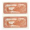 Image 2 : Iran. Bank Markazi Iran, ND (1970-80s), Sequential Pair of Issued Banknotes.