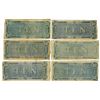 Image 2 : VA. C.S.A., $10, T-68, February 17, 1864, Group of 6 Issued Banknotes.