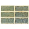 Image 2 : VA. C.S.A., $10, T-68, February 17, 1864, Group of 6 Issued Banknotes.