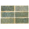 Image 2 : VA. C.S.A., $10, T-68, February 17, 1864, Group of 6 Issued Banknotes.